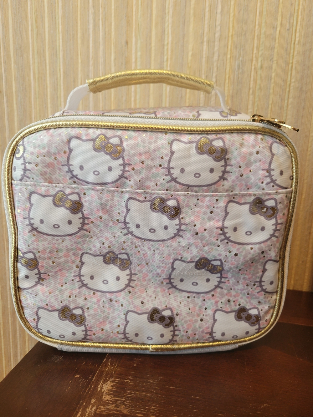 Pottery Barn/Hello Kitty Pink White Gold Girls Lunch Tote Bag